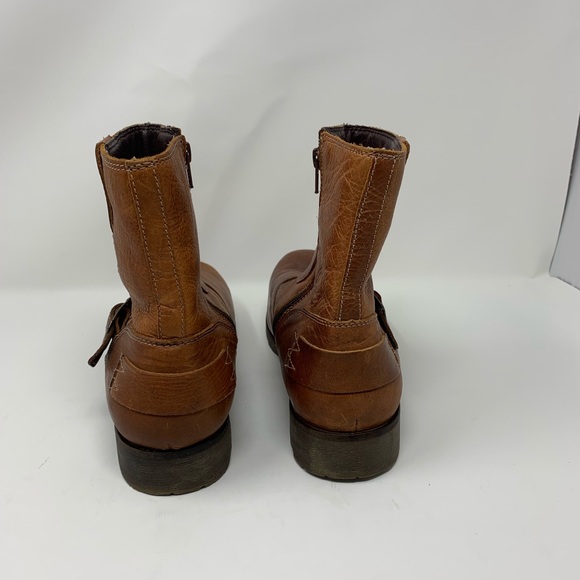 Bullboxer Brown Leather Buckle Boots - Picture 6 of 8